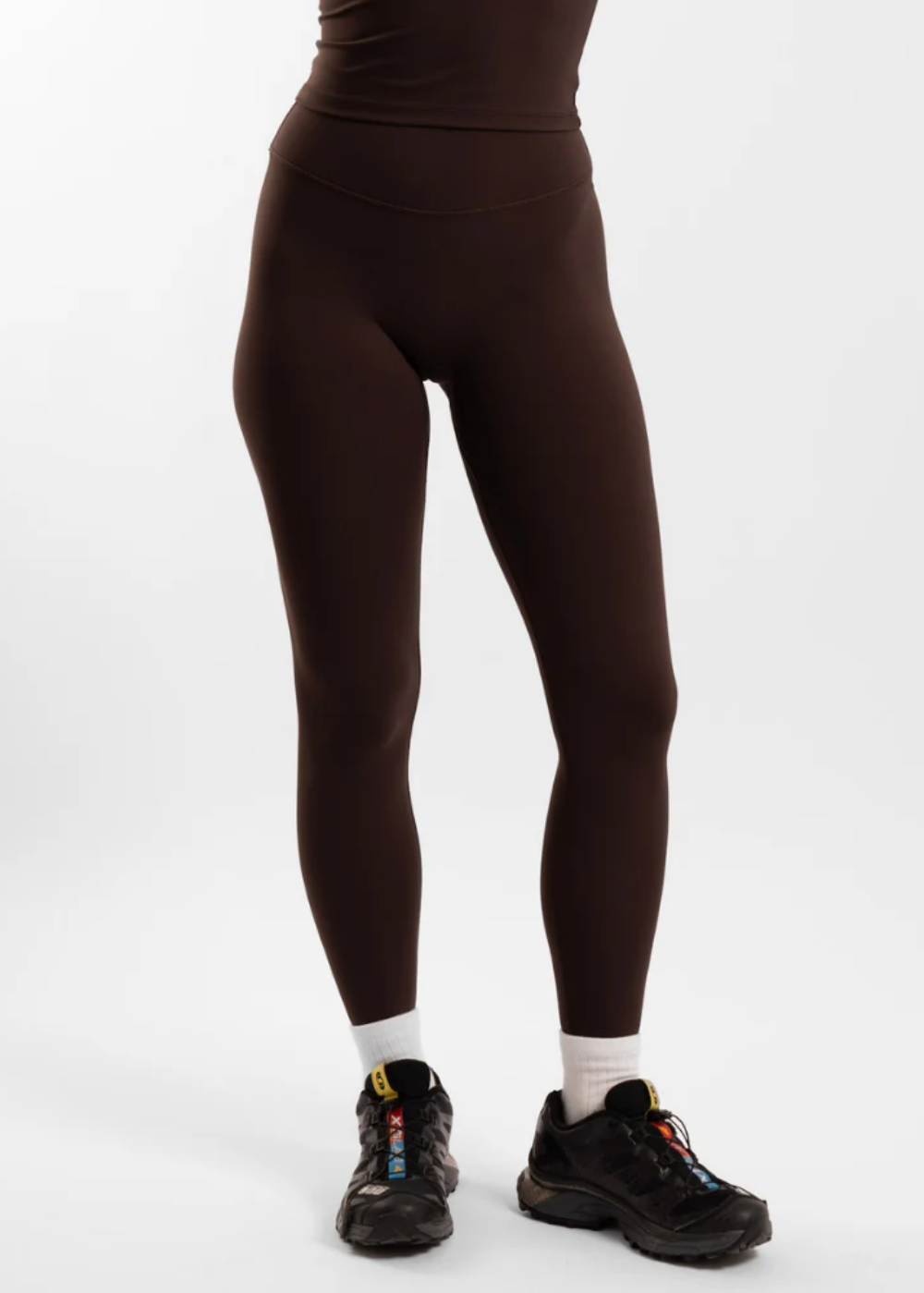 Active Basics Performa High Waisted Leggings – Chocolate