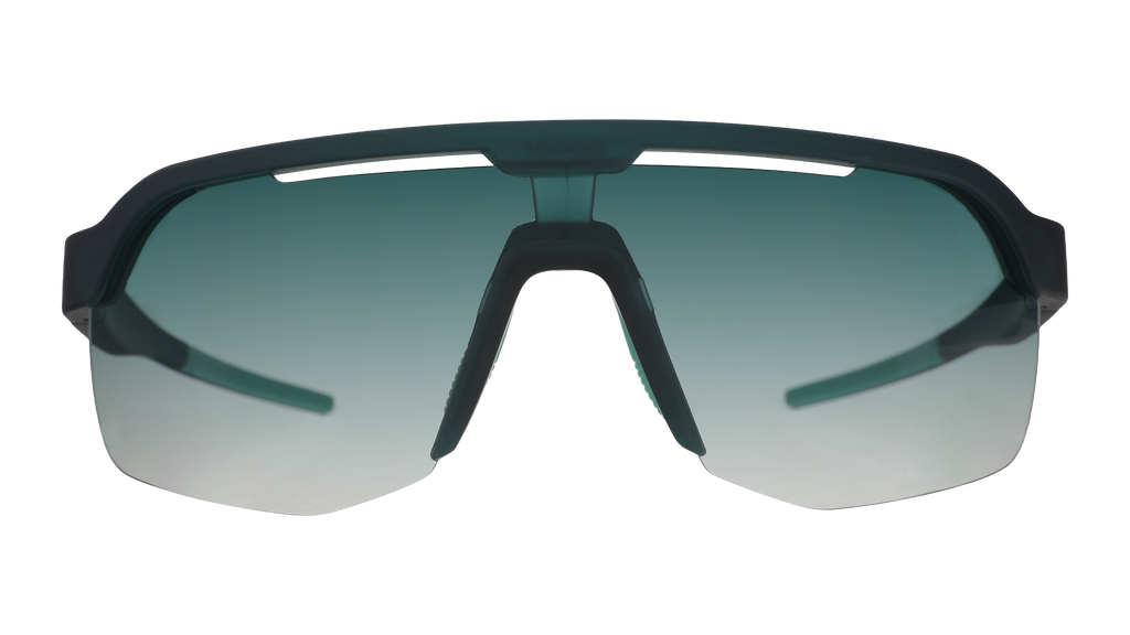 Goodr Bolt G Electric Zen Machine sunglasses front view