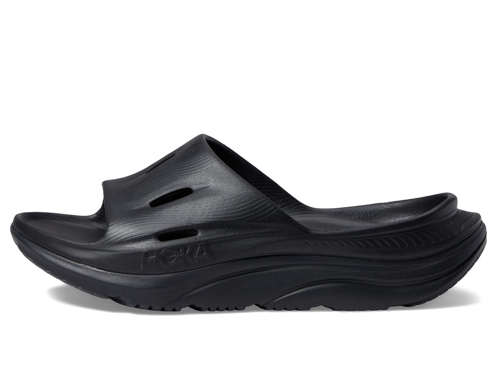 HOKA ORA Recovery Slide 3 unisex recovery slide in Black / Black – view 2