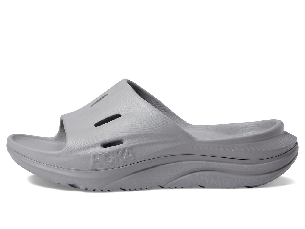 HOKA ORA Recovery Slide 3 unisex recovery slide in Black / Black – view 3