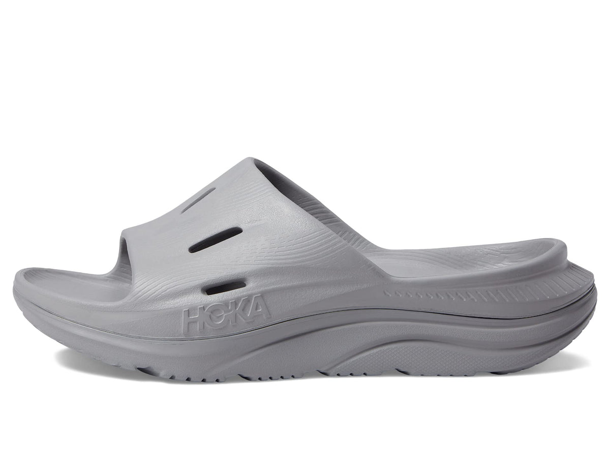 HOKA ORA Recovery Slide 3 unisex recovery slide in Black / Black – view 3