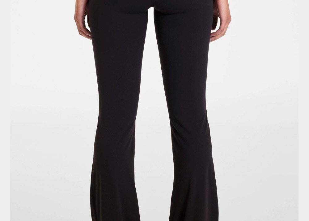 ALLFENIX CloudCore Flared Legging in Onyx black, back view