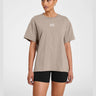 ALLFENIX Waves Logo Tee in Taupe, front view