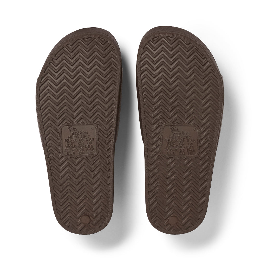 Archies Original Arch Support Slides in Brown