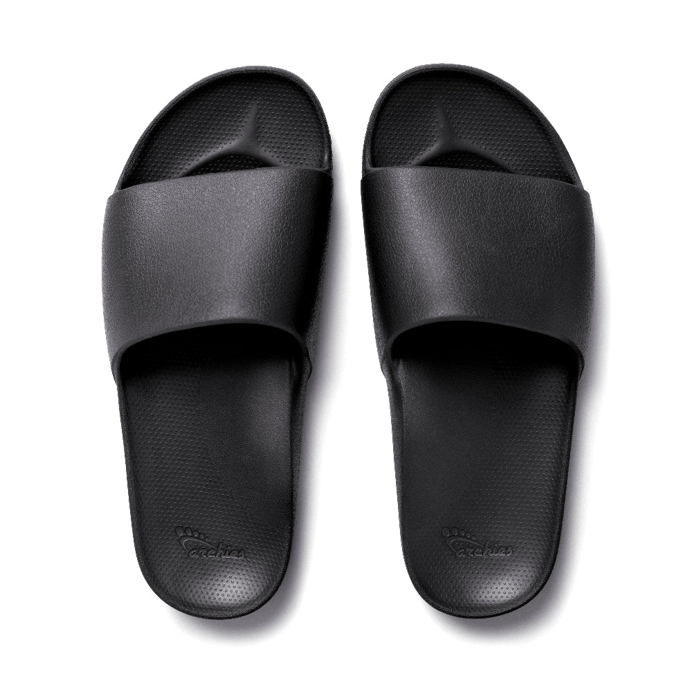 Archies Original Arch Support Slides in Black