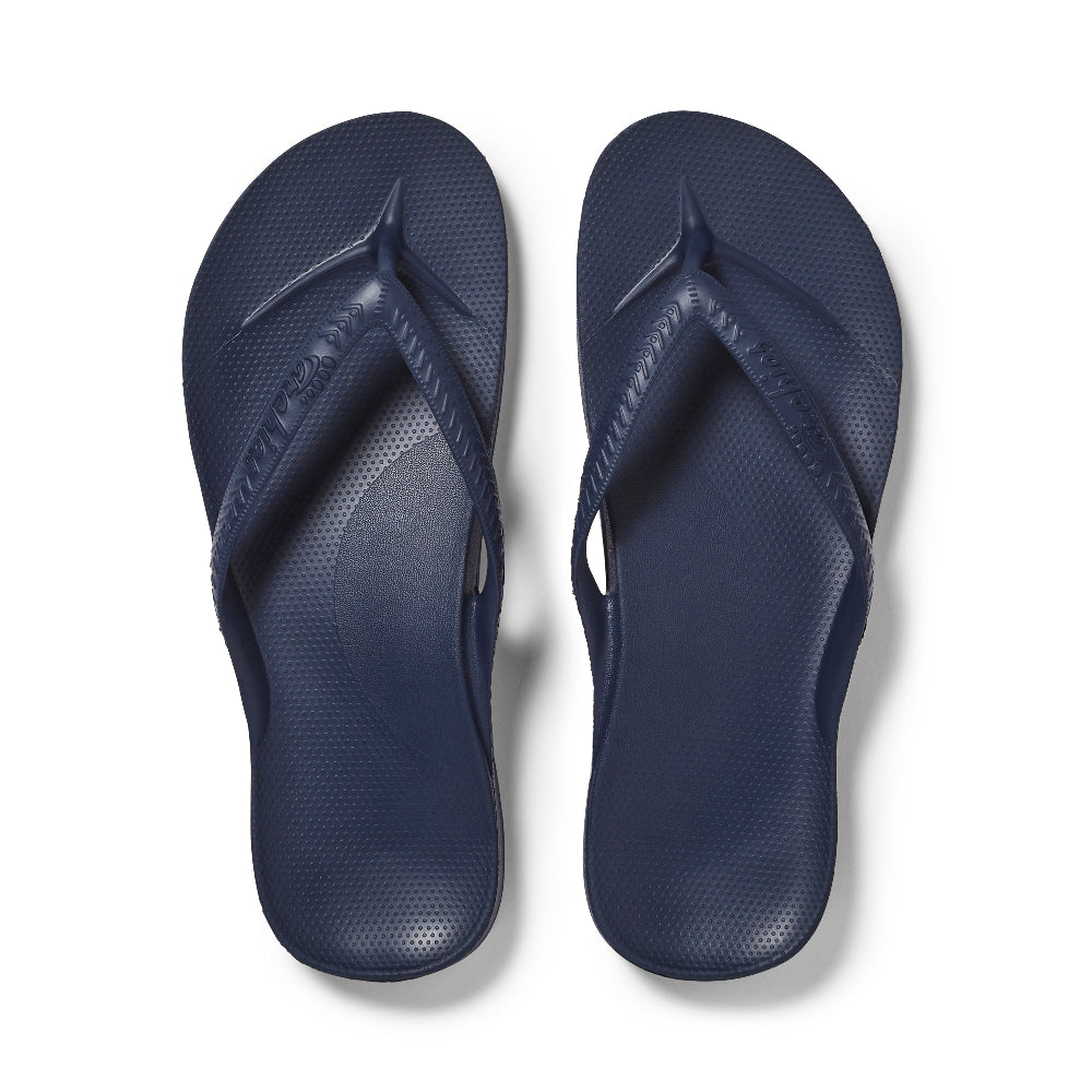 Archies Original Arch Support Thongs – Navy – product view 1