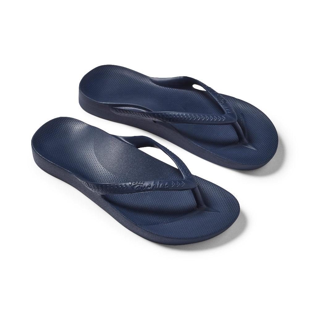 Archies Original Arch Support Thongs – Navy – product view 5