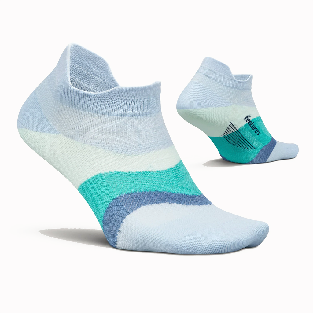Feetures Elite Ultra Light No Show Tab running socks in Glacier Mist – second view