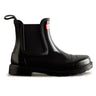Hunter Women's Chelsea Commando Gloss Boot - Black