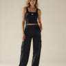 Juan & Me Celine Cargo Pants - Black