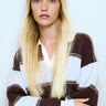 Little Lies Varsity Sweater - Chocolate Blue