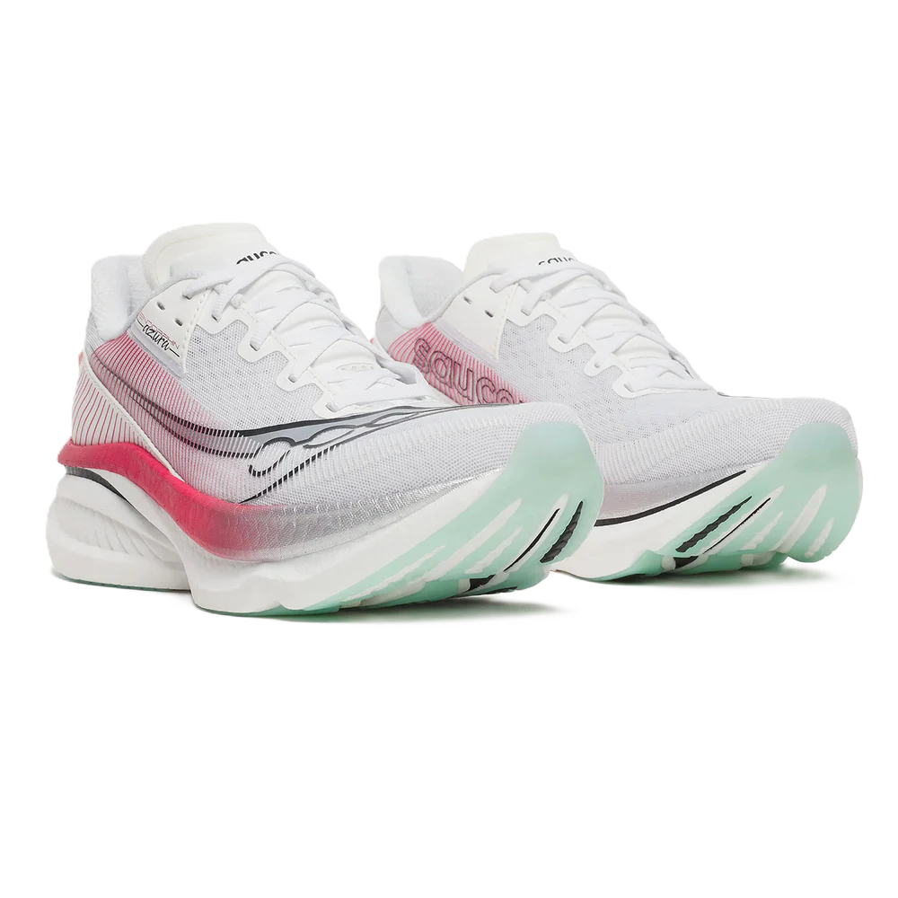 Saucony Endorphin Azura running shoe – White / Salsa – product view 3