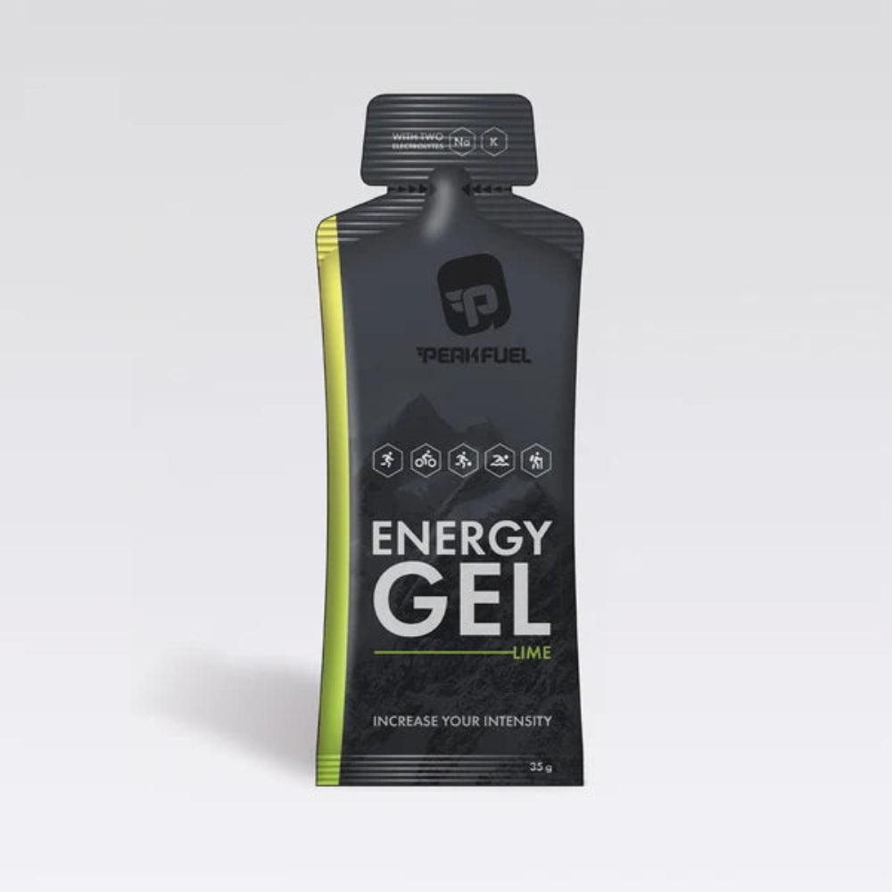 PeakFuel 35g energy gel – Lime – product view 1