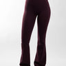 Active Basics NotYourBasic Invisible Scrunch Flares in Plum, front view