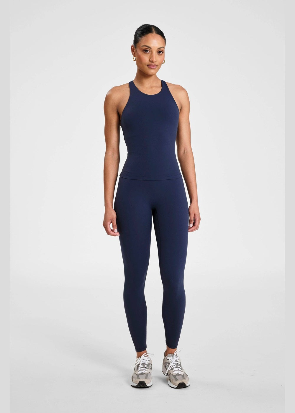 ALLFENIX CloudCore 7/8 Legging in Navy, full outfit from front