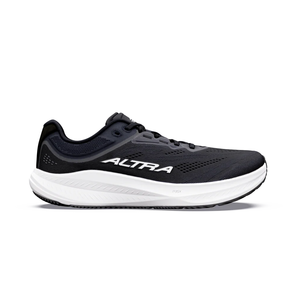 Altra Torin 9 Women's Wide Black White zero drop running shoes outer side of shoe