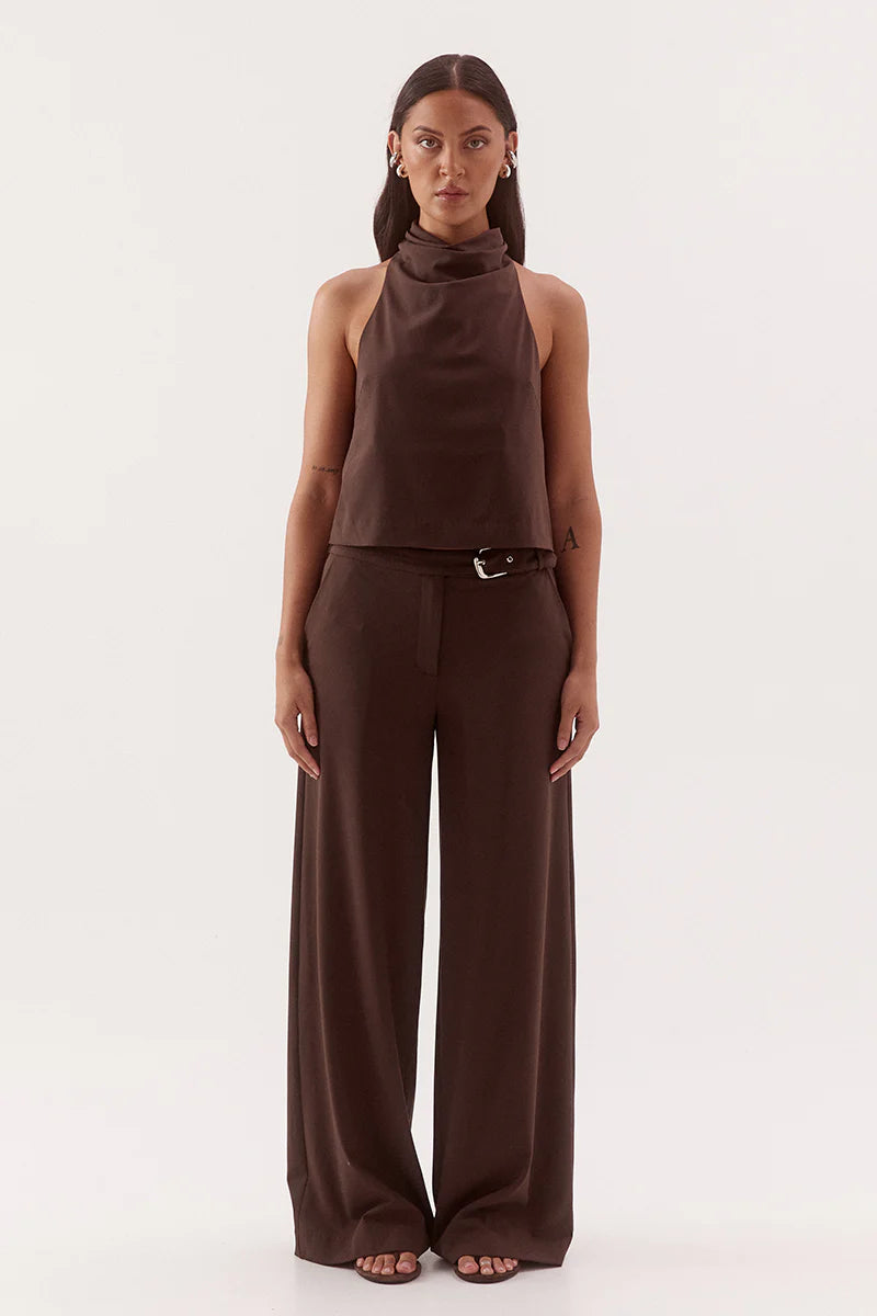 SOVERE Studio Amorey Pant – Espresso – product view 2