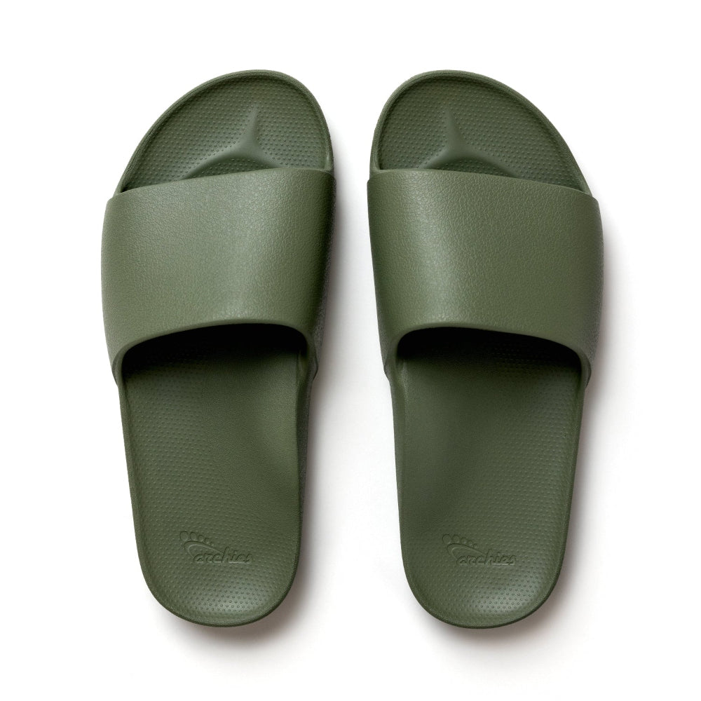 Archies Original Arch Support Slides in Olive