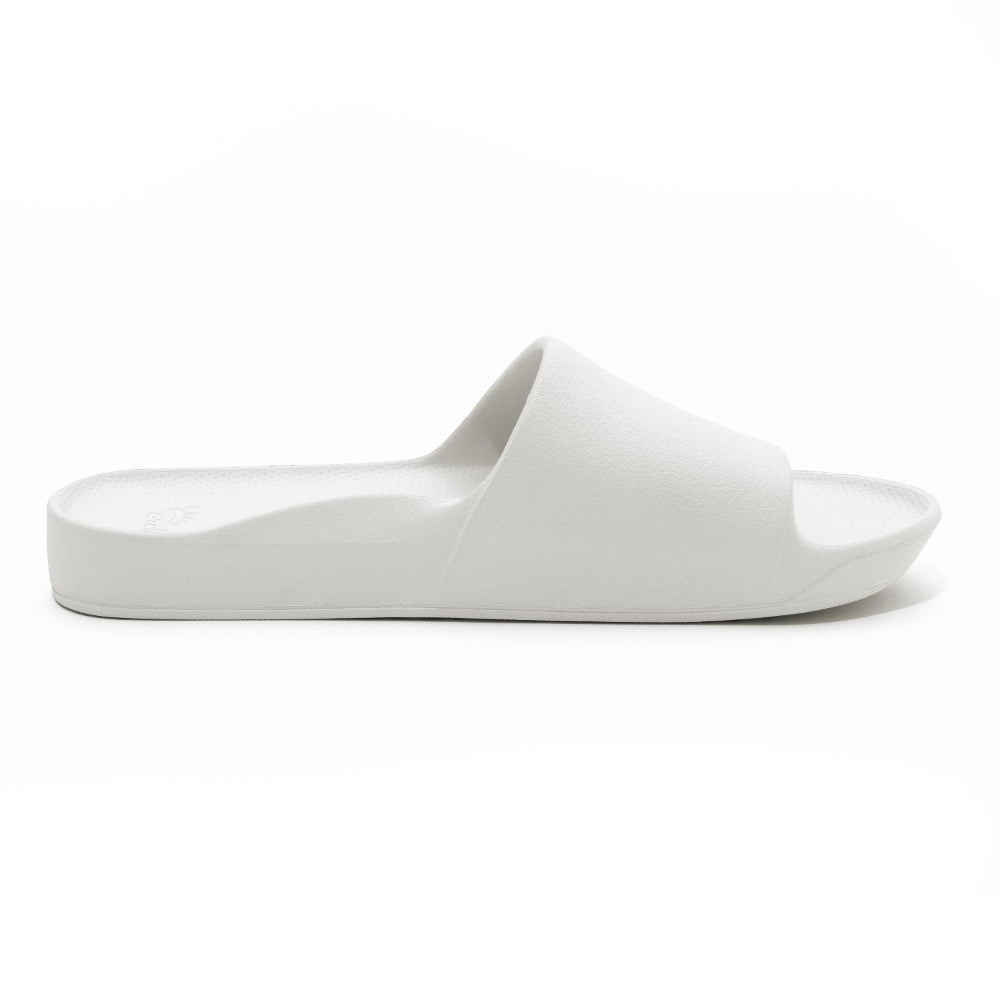 Archies Original Arch Support Slides in White