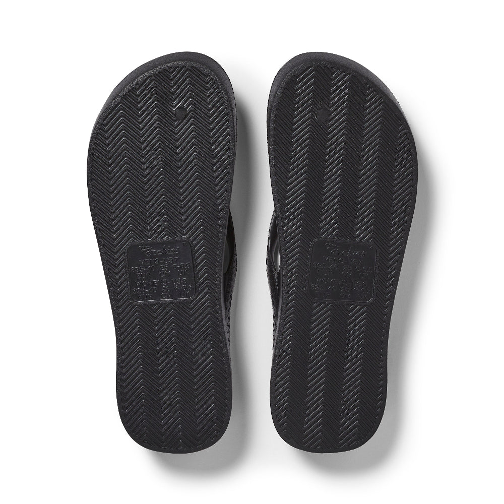Archies Original Arch Support Thongs – Black – product view 4