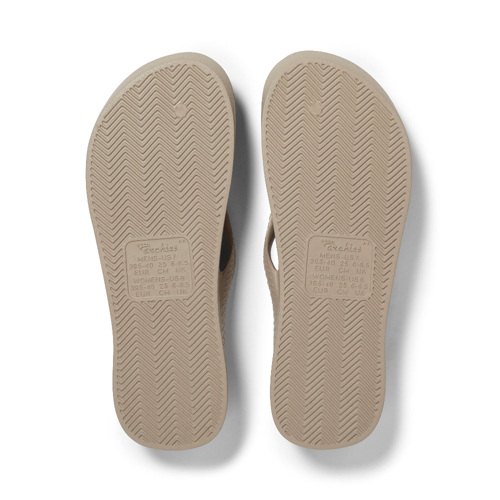 Archies Original Arch Support Thongs – Taupe – product view 4