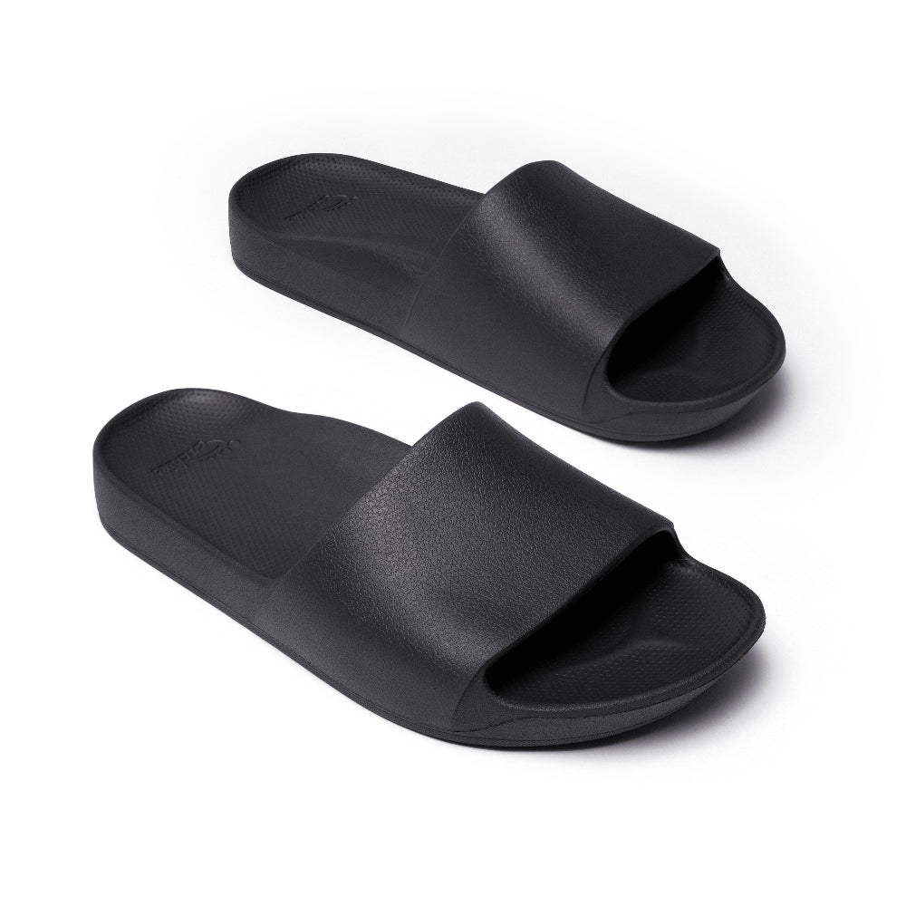 Archies Original Arch Support Slides in Black