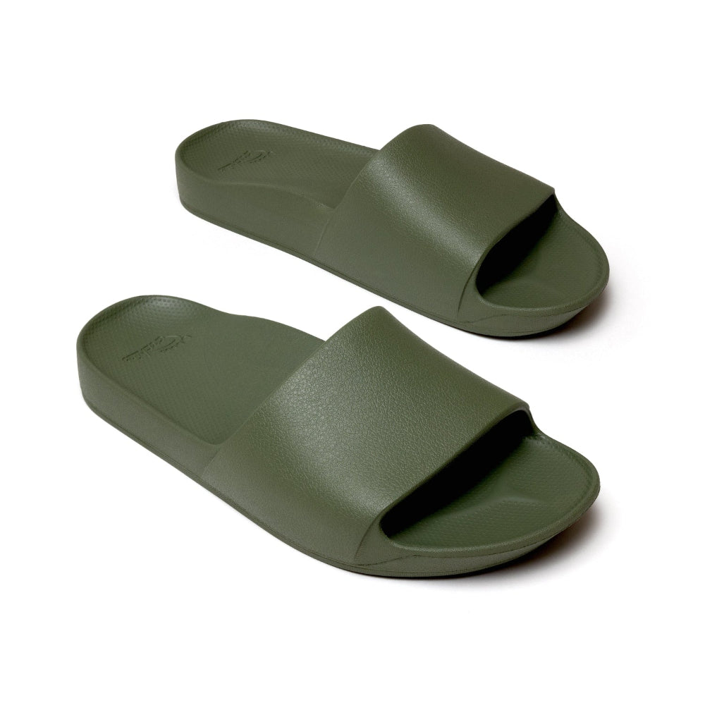 Archies Original Arch Support Slides in Olive