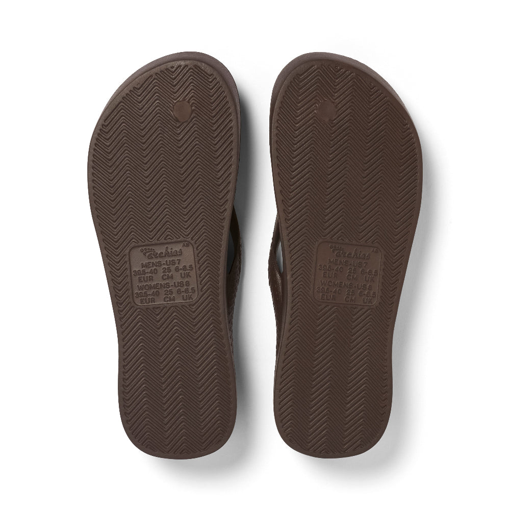 Archies Original Arch Support Thongs – Brown – product view 4