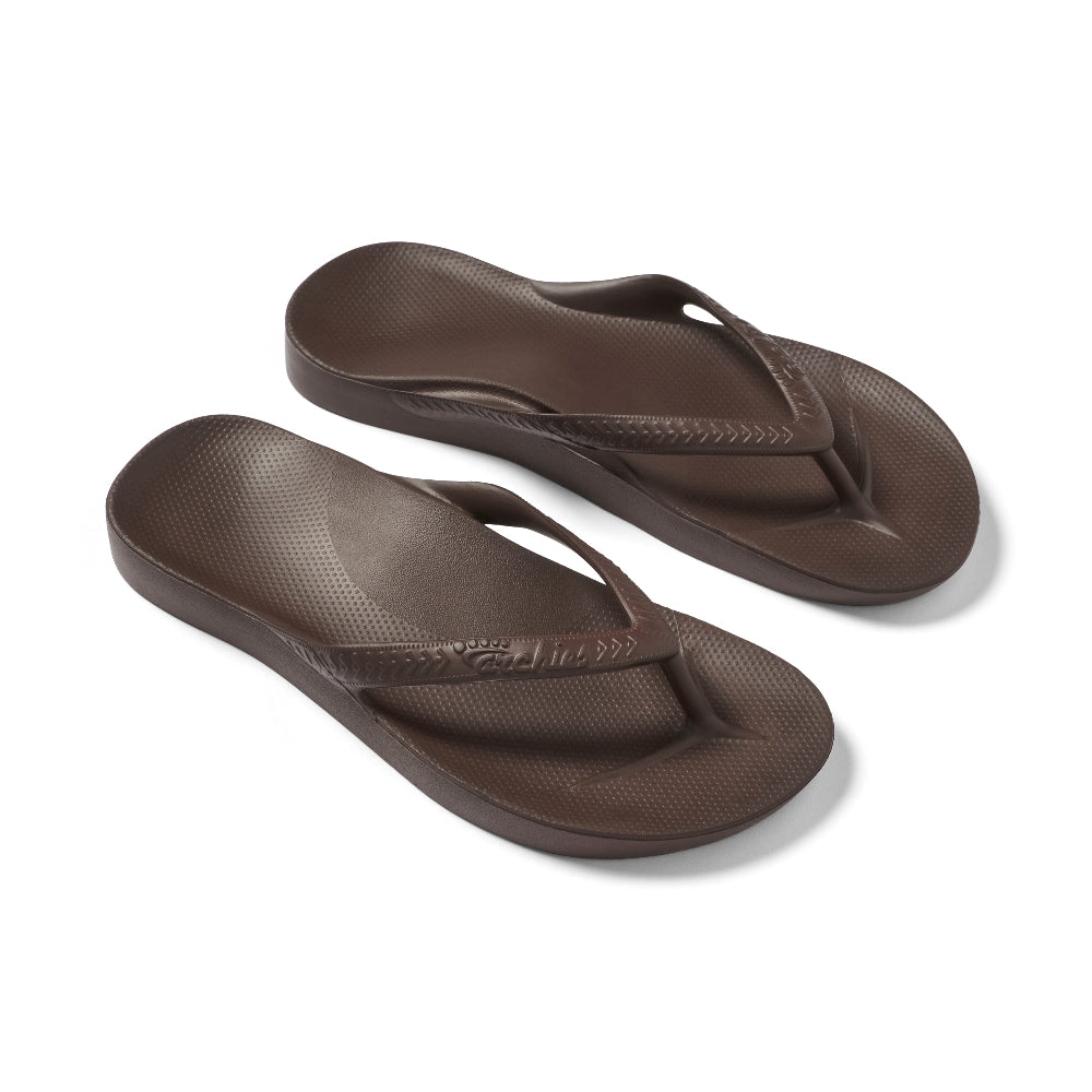 Archies Original Arch Support Thongs – Brown – product view 5