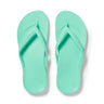 Archies Original Arch Support Thongs – Mint – top view
