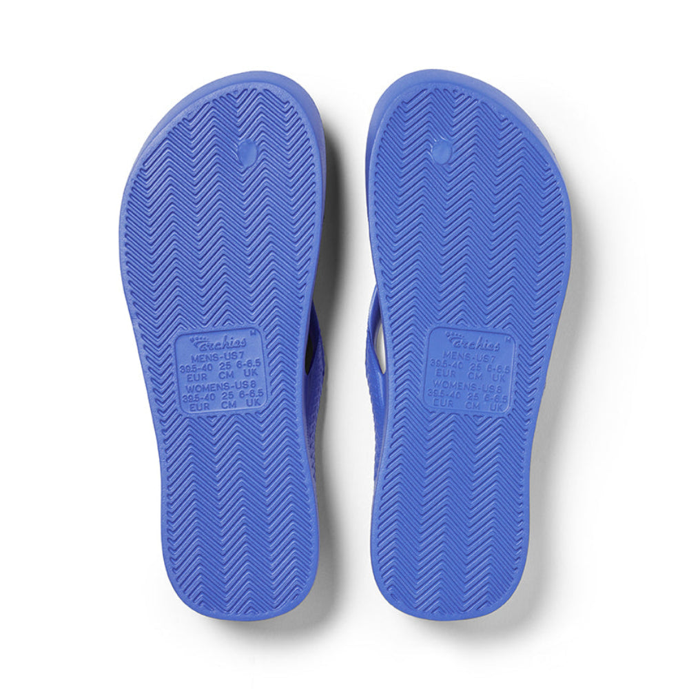 Archies Original Arch Support Thongs – Royal Blue – product view 4
