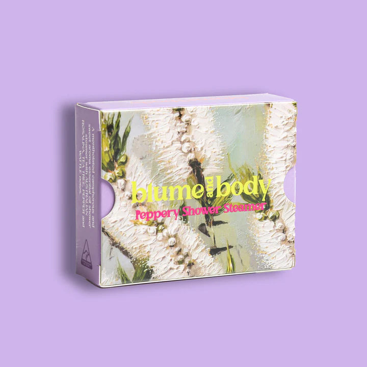 Blume & Body Refreshing Rosalina Shower Steamer – packaging