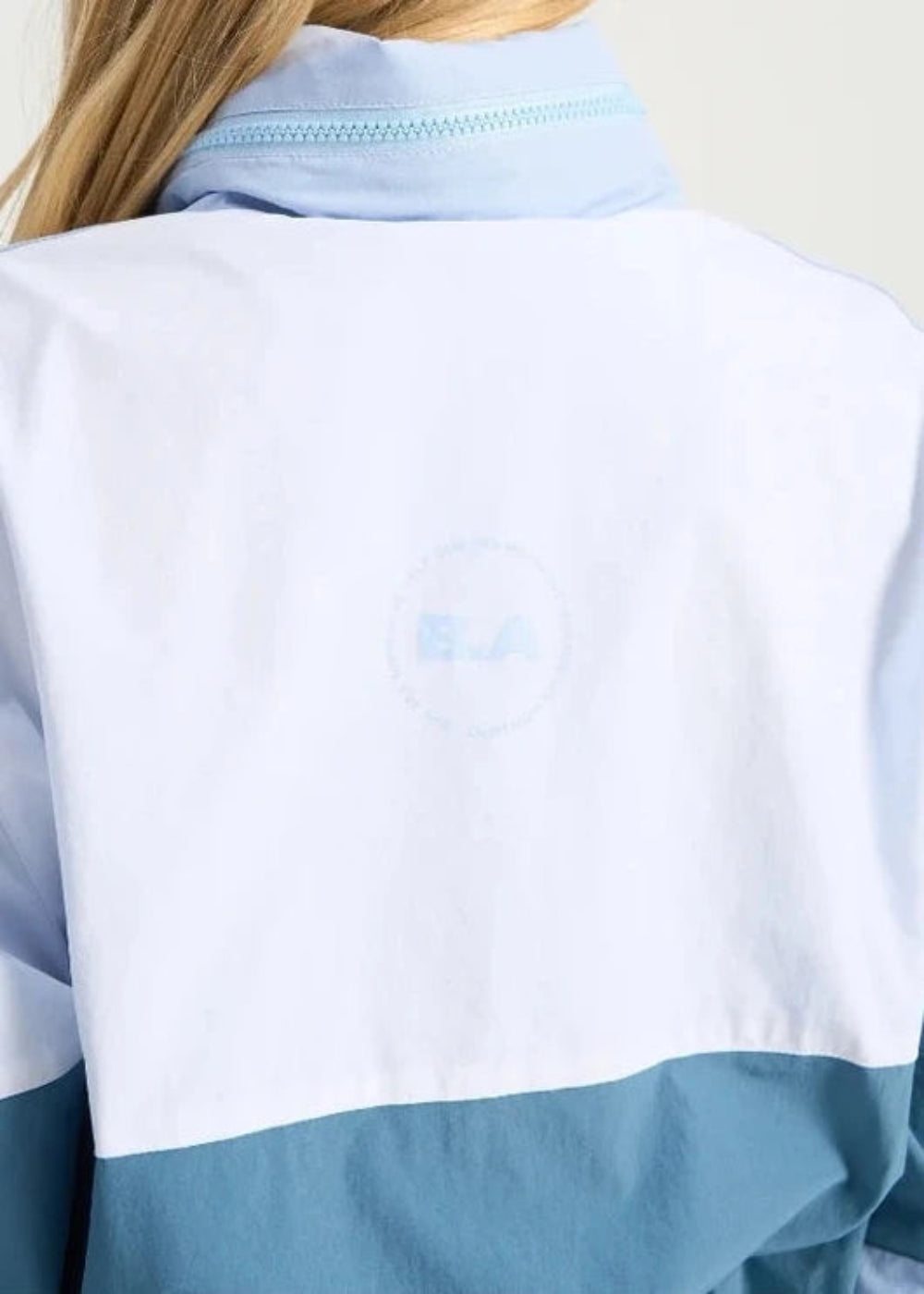 Bondi Active Cropped Windbreaker Hoodie – Blue Multi – product view 5