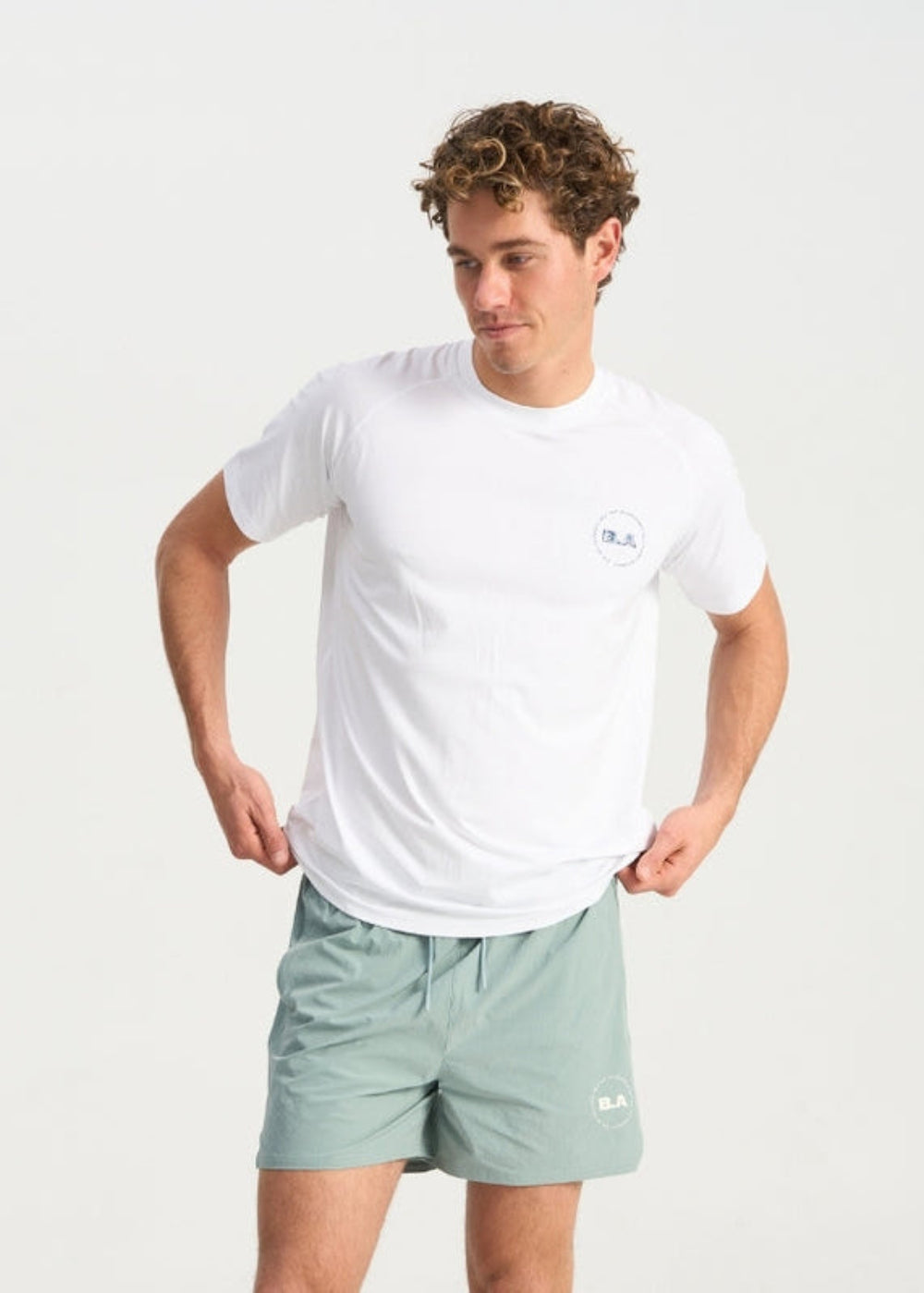 Bondi Active Cultivate Tech Tee – White – product view 1