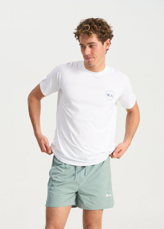 Bondi Active Cultivate Tech Tee – White – product view 1