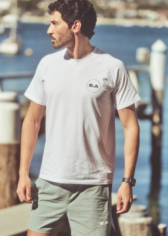 Bondi Active Cultivate Tech Tee – White – product view 2