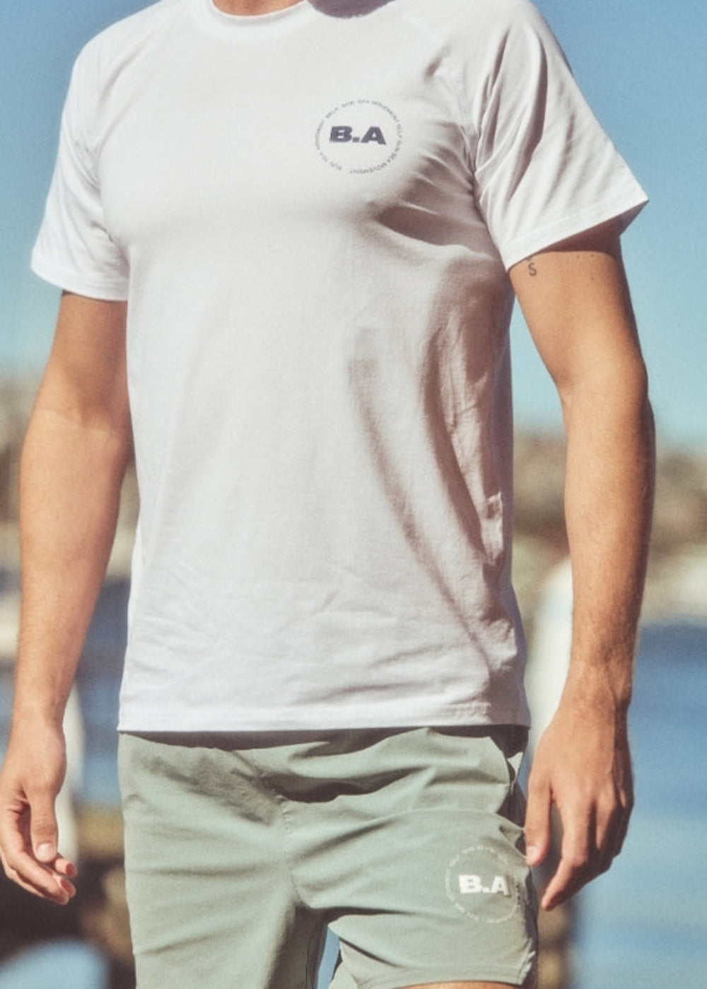 Bondi Active Cultivate Tech Tee – White – product view 4