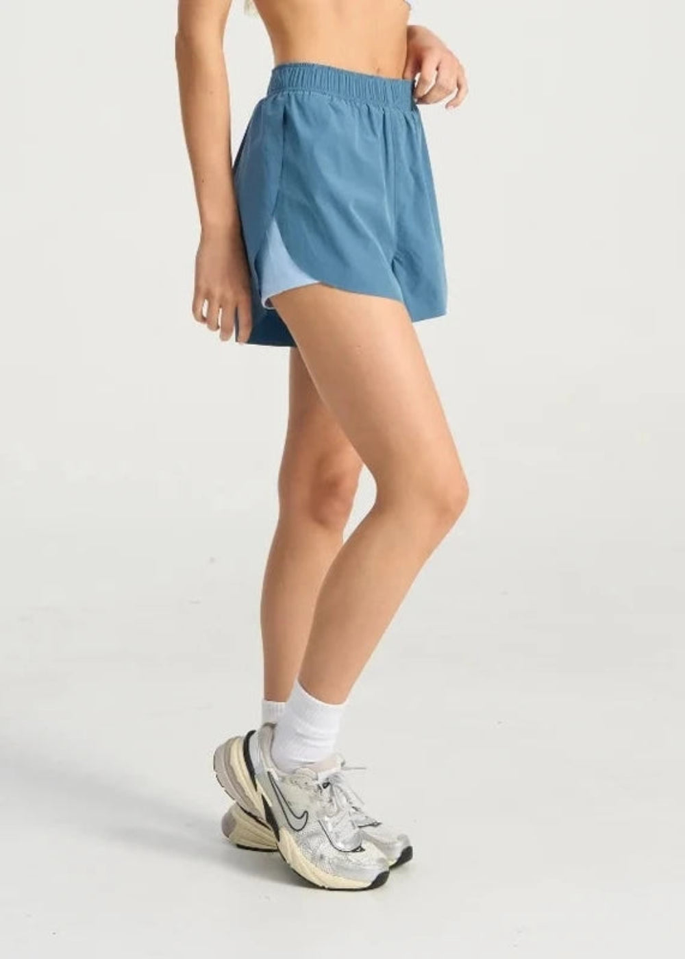 Bondi Active Flutter Run Short – Colony Blue – product view 1
