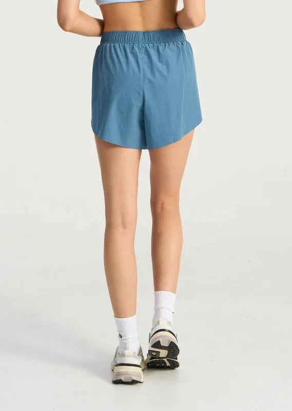 Bondi Active Flutter Run Short – Colony Blue – product view 4