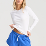 Bondi Active Forma Base Rib Top - White