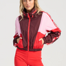 Bondi Active Forma Cropped Windbreaker Hoodie - Fig Multi