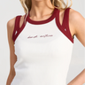 Bondi Active Forma Layered Tank - White / Fig