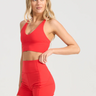 Bondi Active Forma V Racer Crop - Red