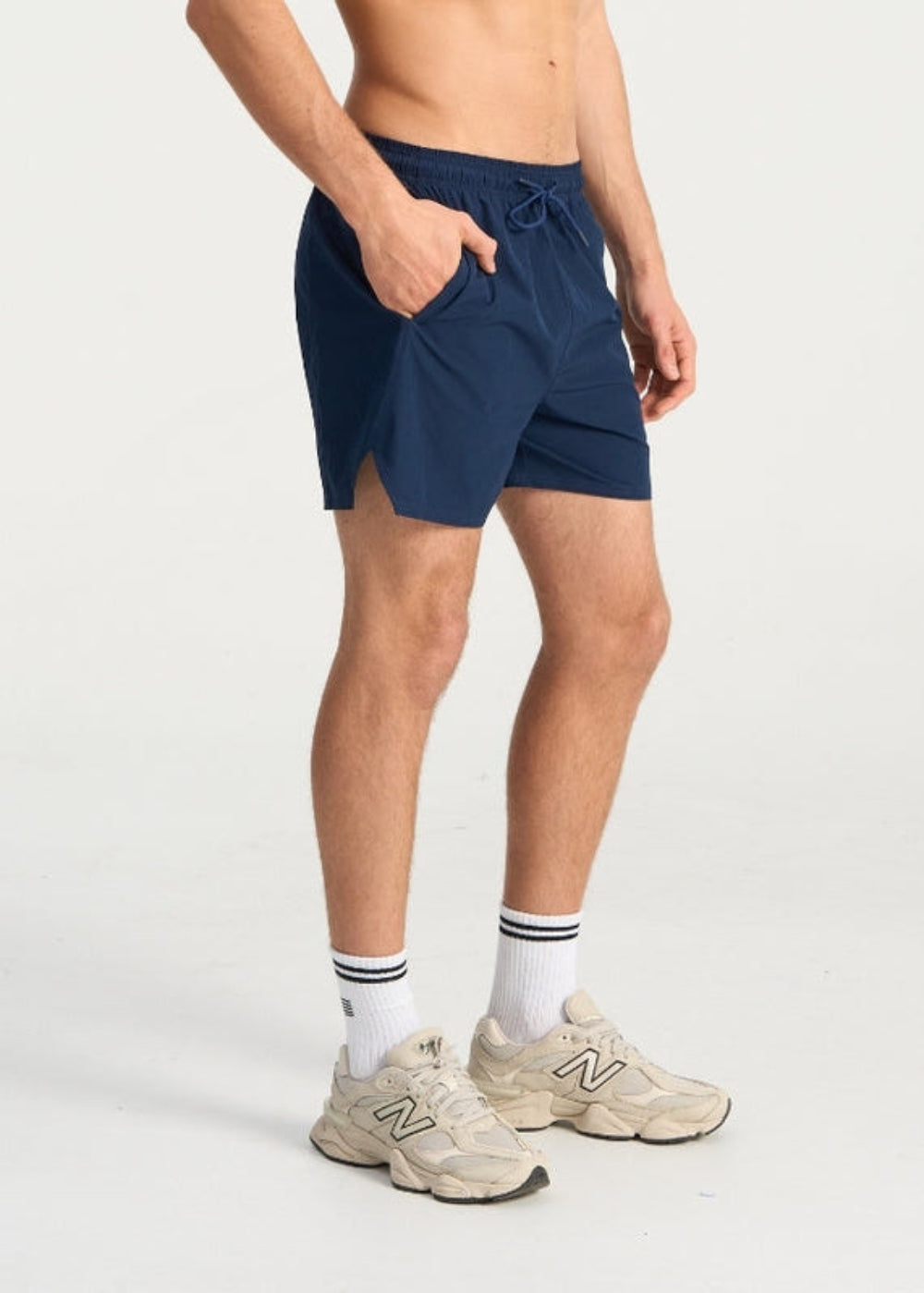 Bondi Active Men’s Gym Short 4-inch – Insignia Blue – product view 2