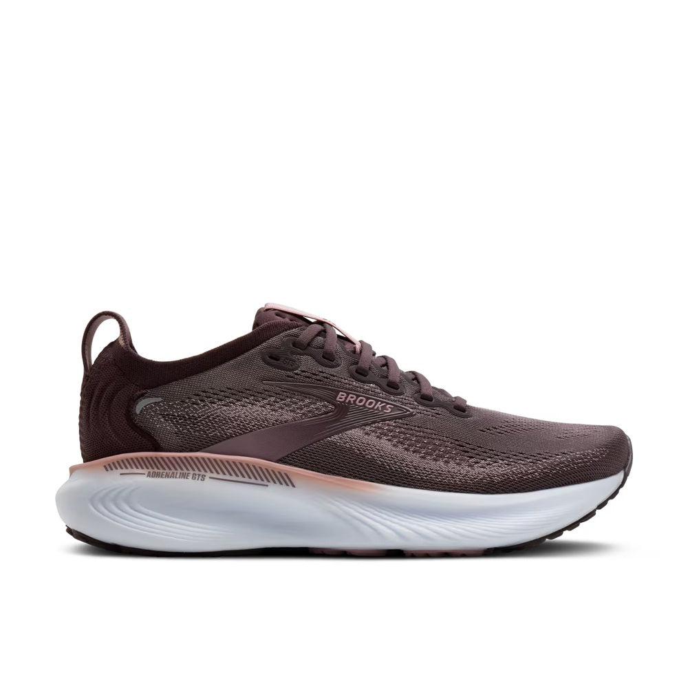 Brooks Adrenaline GTS 25 Women’s Standard (B) – Raisin / Woodrose / White – product view 1