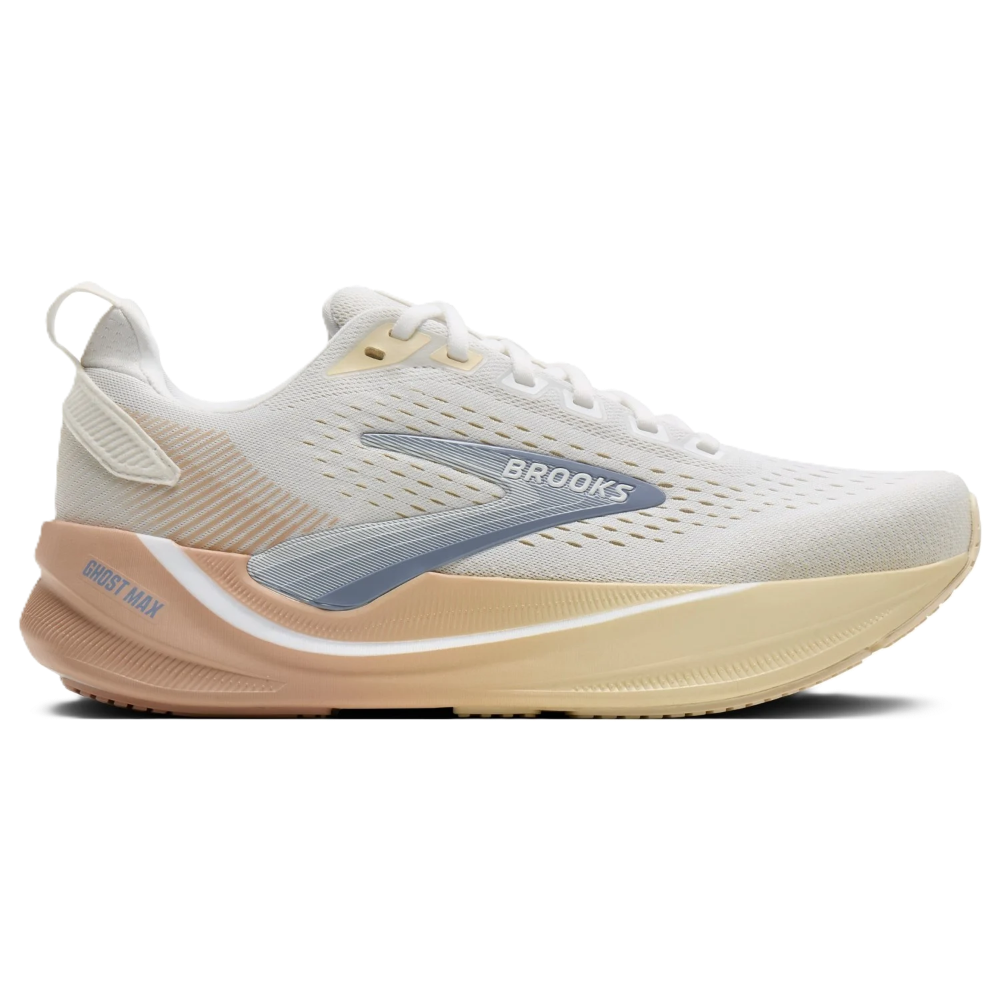 Brooks Ghost Max 4 Women’s Standard (B) – White / Rose / Rutabaga – product view 1