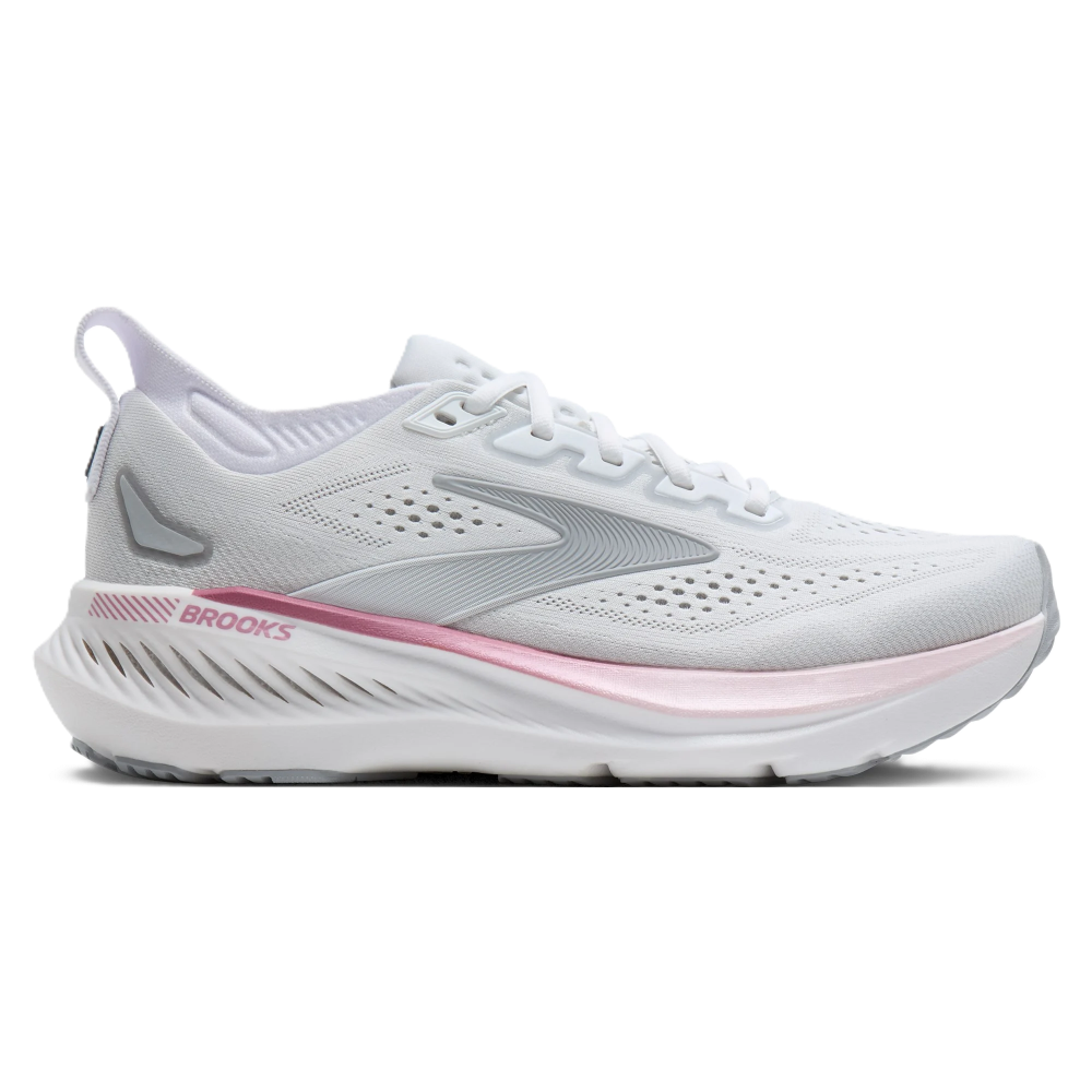 Brooks Glycerin GTS 23 Women’s Wide (D) – White / Harbor Mist / Metallic – product view 1