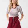 Cartel & Willow Indie Top in Berry Grey styled with Esme Skirt in Raspberry