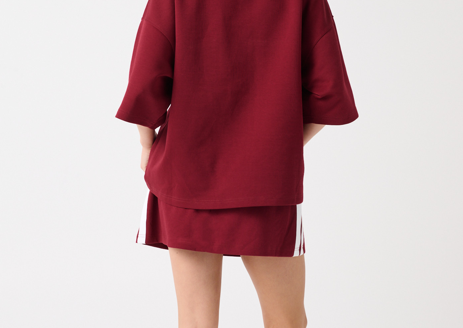 Cartel & Willow Esme Skirt in Raspberry — product view 2