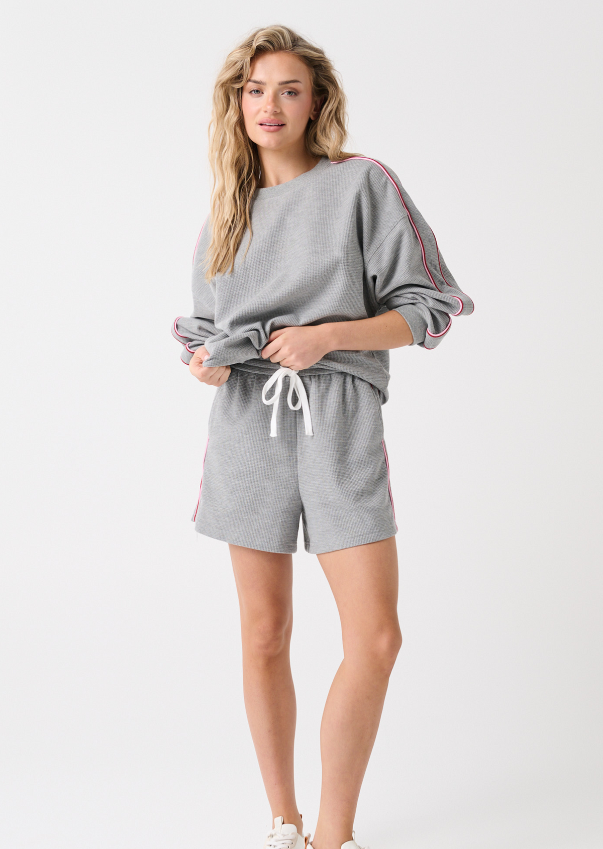 Cartel & Willow Nia Short in Grey Marle — product view 1
